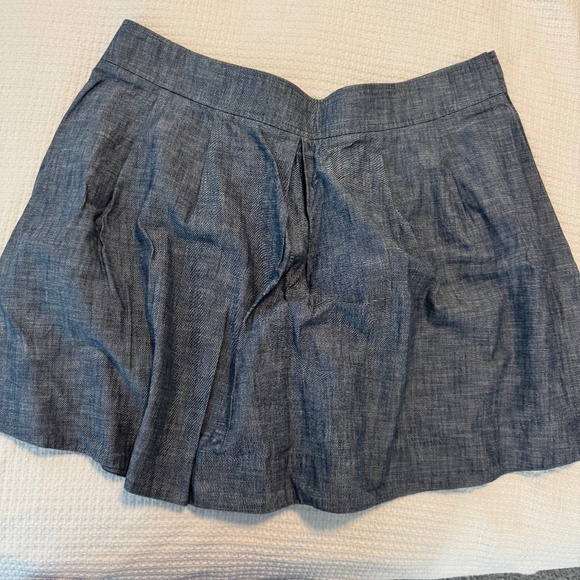 Lands' End Canvas Chambray Cotton Skirt Size 14 NWOT - Picture 2 of 4